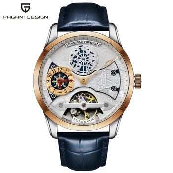 

2020 PAGANI DESIGN Watch Men Leather Tourbillon Watch Top Brand Luxury Automatic Men's Watces Mechanical Clock Relogio Masculino
