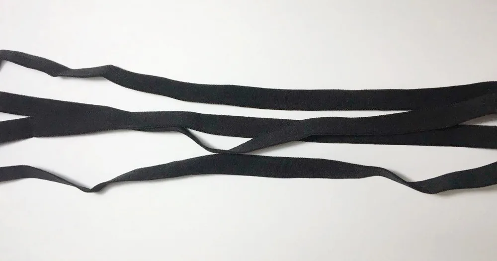Эластичная лента для одежды Ширина 20 метров 1 см черного/белого цвета|white elastic