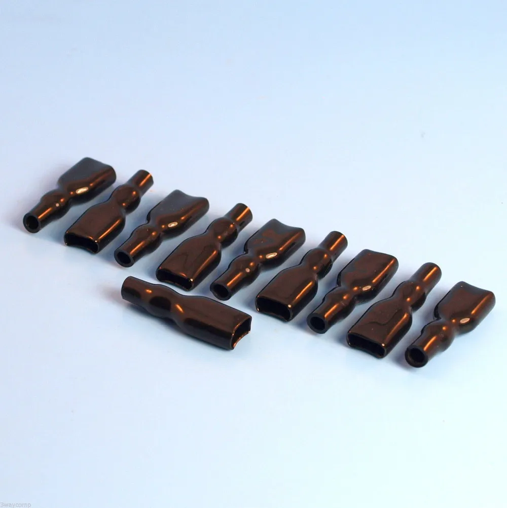 Quality Black 6.3mm PVC Female Connector Covers / Insulator 6.3mm Spade