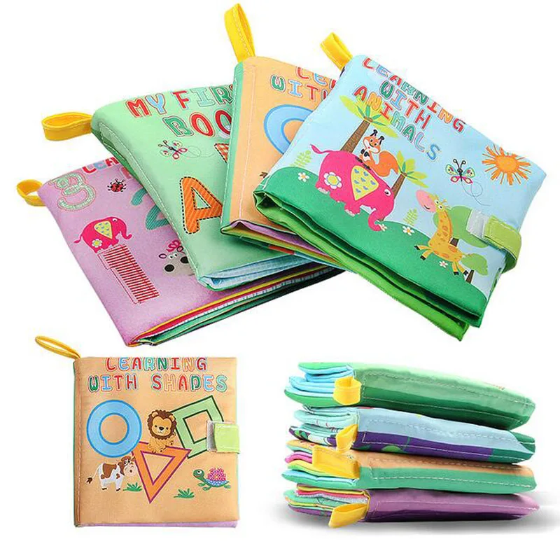 New-Cloth-Book-Newborn-Baby-Learning-with-Letter-Number-Shape-Animals-Waterproof-Kids-First-Book-Infant