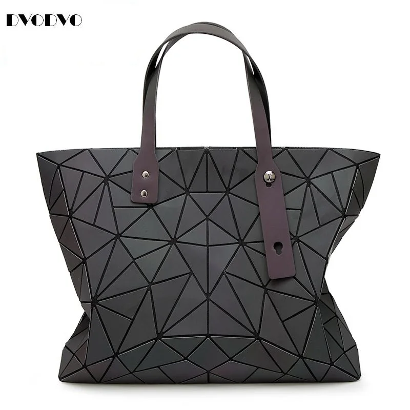 DVODVO Baobao Bags Women Handbag Geometry Totes Sequins Mirror Saser Plain Folding Shoulder Bags Luminous Bao Bao bags Hologram 2018 fashion bao bag women luminous sac bao bags tote geometry quilted shoulder bags saser plain folding handbags bolasa