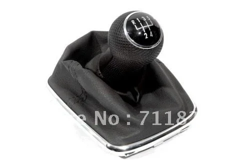 Interior Gear Shifter Knob and Boot With Car Styling Chrome Surround Base 5 Speed Pattern For Volkswagen For VW Golf / Jetta MK4 Interior Gear Shifter Knob and Boot With Car Styling Chrome Surround Base 5 Speed Pattern For Volkswagen For VW Golf / Jetta MK4