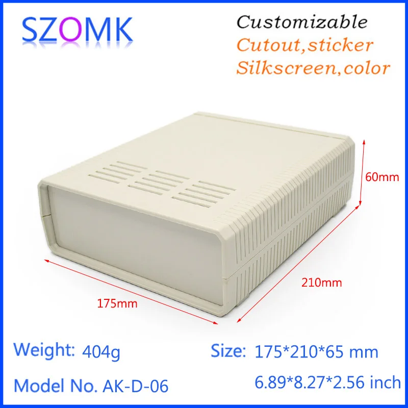 

(1 pcs)szomk electrical cabinet diy electronic equipment enclosure 175*207*64mm electronic box plastic electronics project box