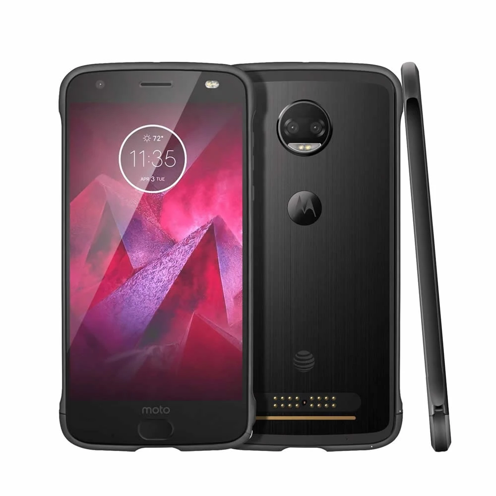 Чехол-бампер из алюминиевого сплава для Motorola Moto Z2 Play Z2 Force, совместимый с Moto Mods, металлический чехол-броня, защита от ударов