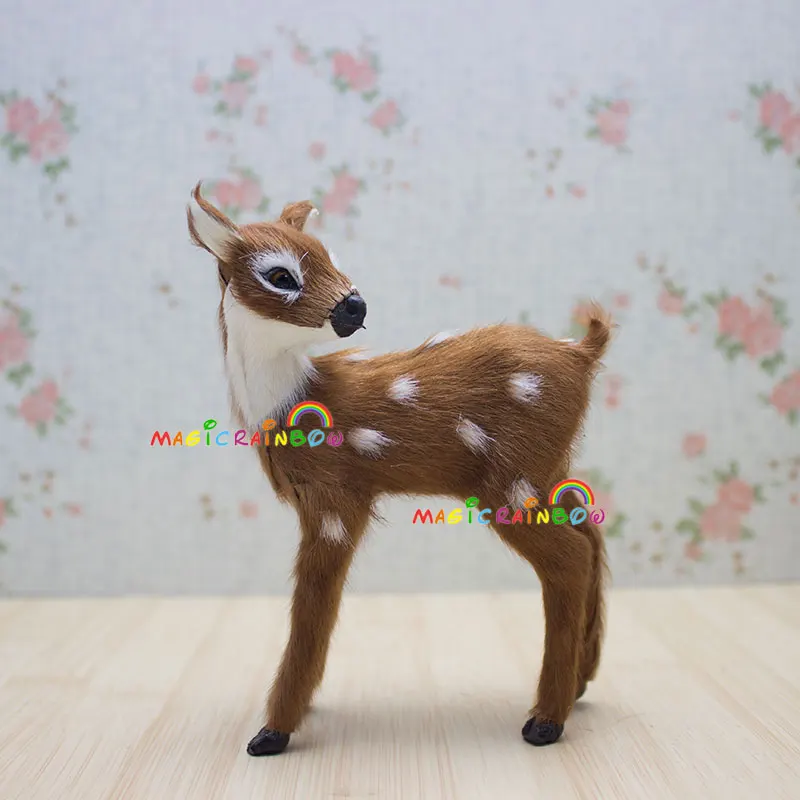 Furry Baby Deer Ornaments 