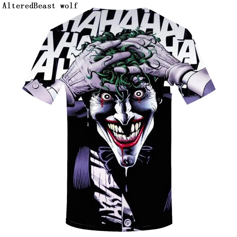 2019 nuevo Guasón 3d t camisa personaje divertido marca Joker diseño de ropa  3d camiseta verano estilo tes superior impresión camiseta - AliExpress