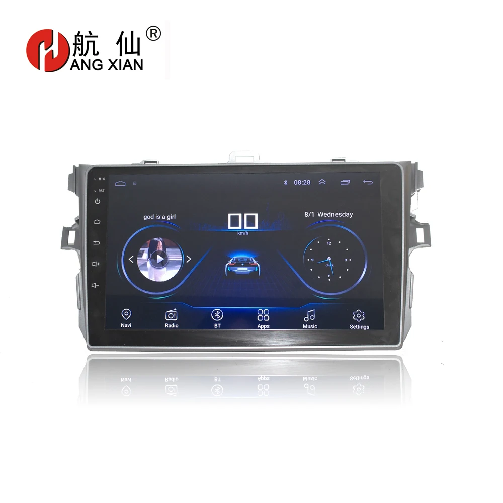 

HANG XIAN 9" Quadcore Android 8.1 Car radio for TOYOTA COROLLA 2007-2011 car dvd player GPS navigation car multimedia