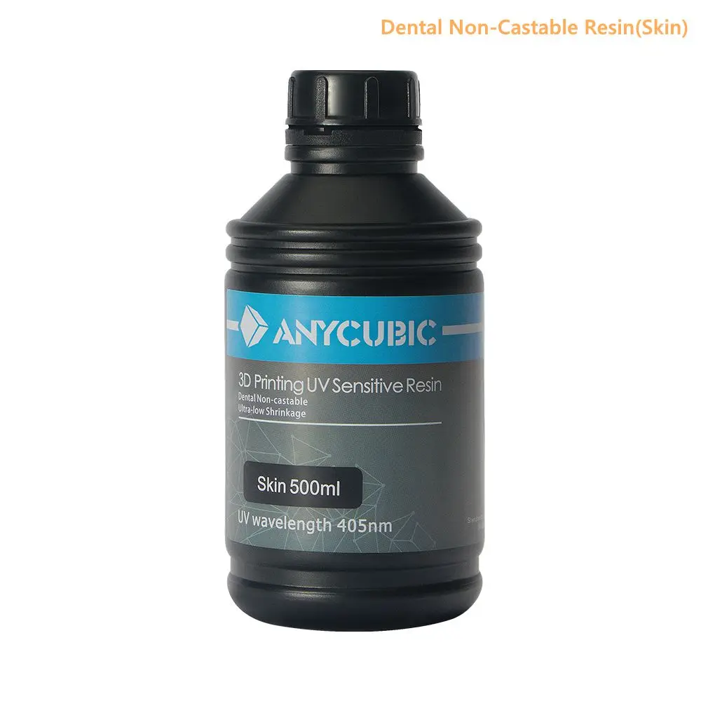 ANYCUBIC 405nm 500 мл Стоматологическая литая нелитая УФ смола для 3D принтера Фотон Impressora