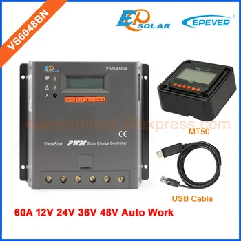 

Controller 48V Battery Charger Solar regulator PWM EPEVER EPsolar VS6048BN 60A 60amps USB cable for connecting PC 36V 24V 12V