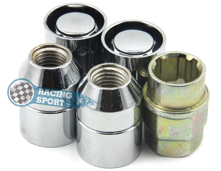 

CLOSED ACORN LOCKING LUG NUTS WHEEL LOCKS Anti theft Security Key Nut For Honda Pilot 2009-2019 Odyssey 2005-2019