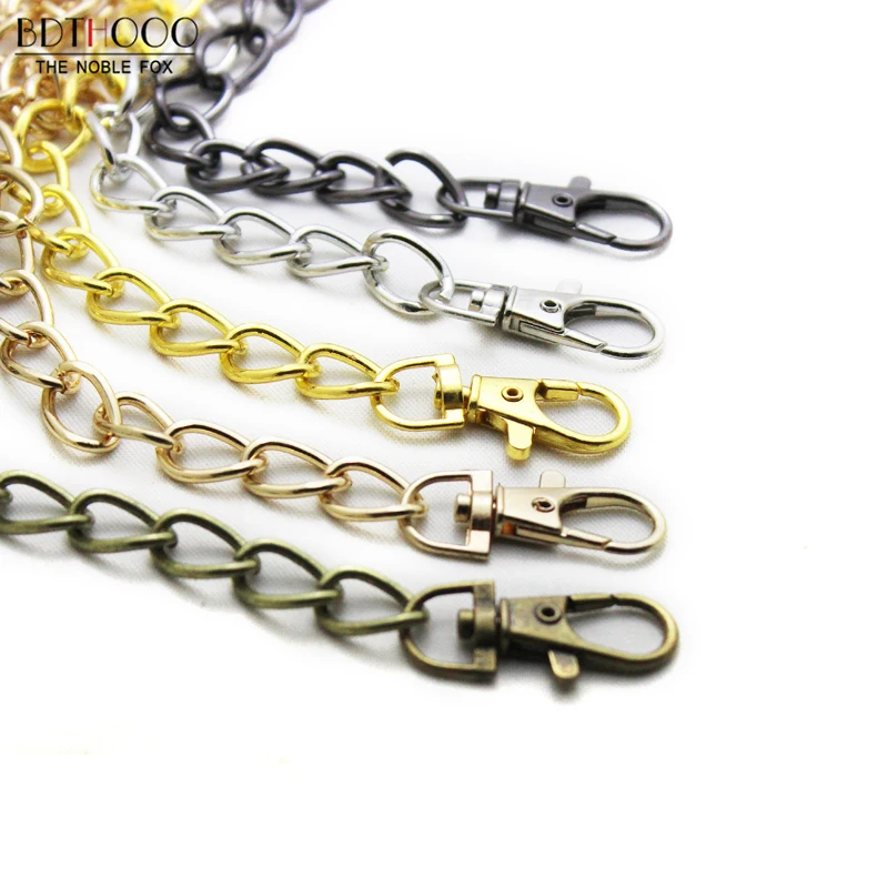 

2019 NEW 120cm Accessories for Bags Big Hole Metal Chain Purse Buckles Shoulder Bags Straps Shoulder Crossbody Bag Parts