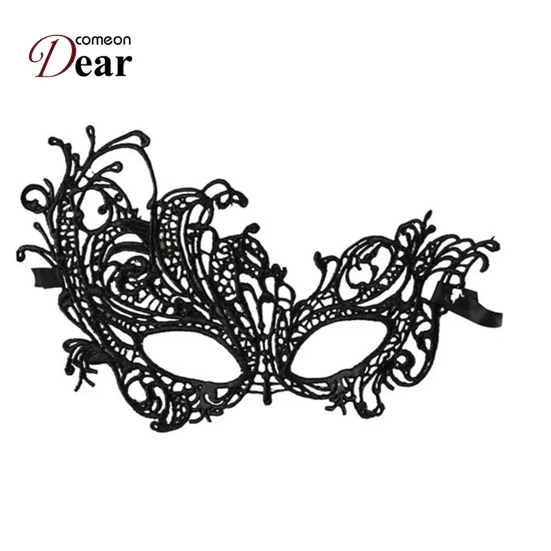 

Comeondear Masque Sexy Lady Lace Mask Cutout Eye Mask For Masquerade Party Mask Carnival Hollow Fancy Dress Costume Cosplay Mask