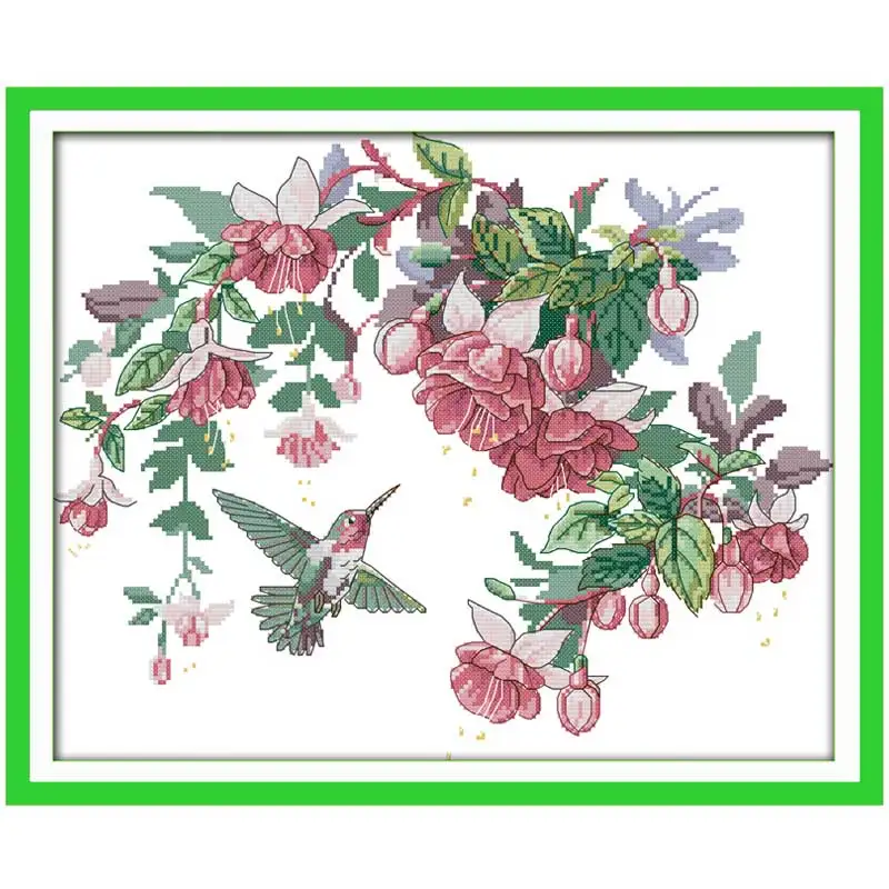 Hummingbirds (2) Patterns Counted Cross Stitch 11CT 14CT ...