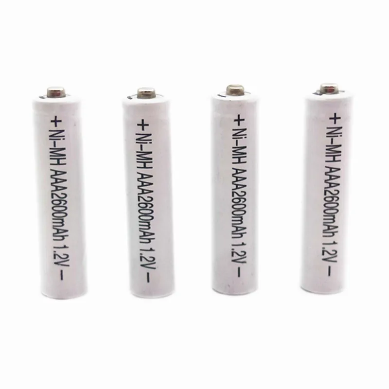 JNKXIXIX 5PCS 2600mAh NI MH Batteries 1.2V Rechargeable AAA Battery