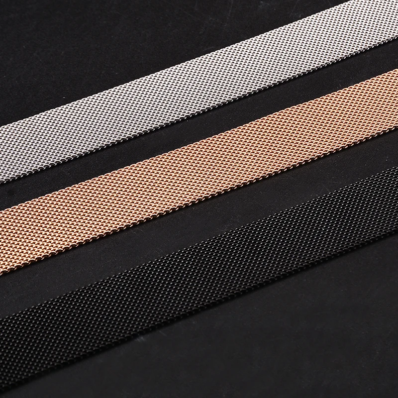 Metal Milanese Loop Band for Xiaomi Huami AMAZFIT Bip strap 20MM 22MM wrist band belt for Samsung Gear S3 Classic Frontier Strap (2)
