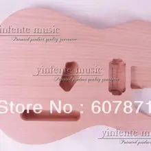 1 шт., незаконченная электрогитара, корпус из красного дерева