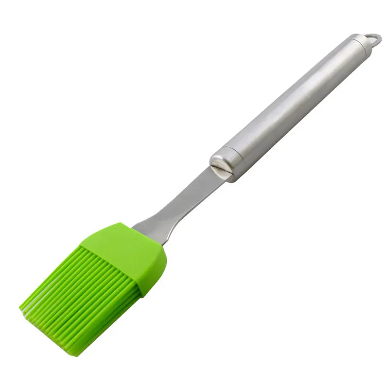 New Stainless steel handle Silicone Pastry Brush Baking BBQ Cake Pastry Oil Cream Cooking Basting Tools Kitchen Accessories 03