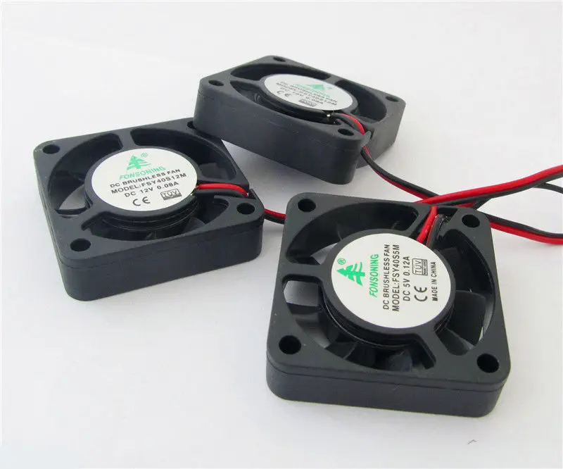 3pcs X 5V Mini Cooling Computer Fan Small 40mm x 10mm DC Brushless 2