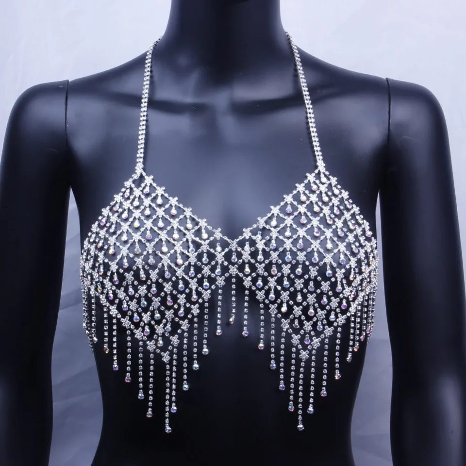 diamond studded bralette