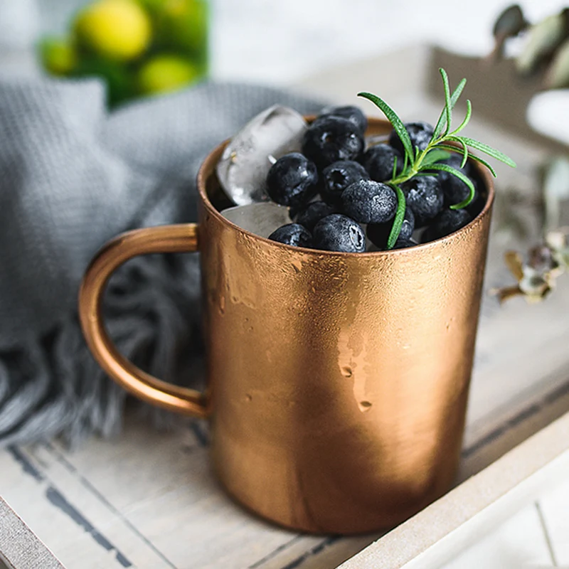 2018 New Double Wall Stainless Steel Mug 450ml Large Beer Tumbler Fashion Gold Milk Coffee Tea Mug Cafe Cool Metal Beverage Drinking Cup (8)