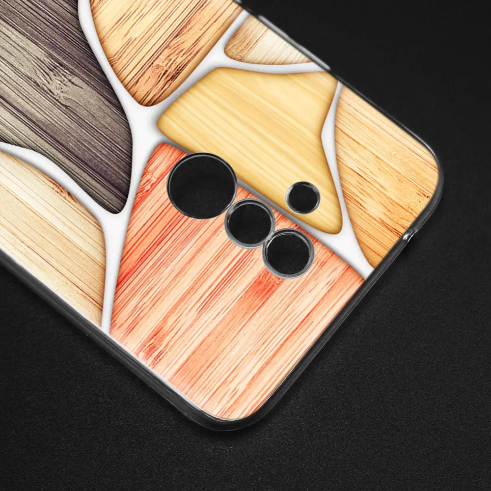KMUYSL floor wooden timber Wood and flower Silicone Case for Huawei Mate 20 Lite Honor 10 8X Play Y6 Y5 Y7 Y9 Prime 2018 7A Pro