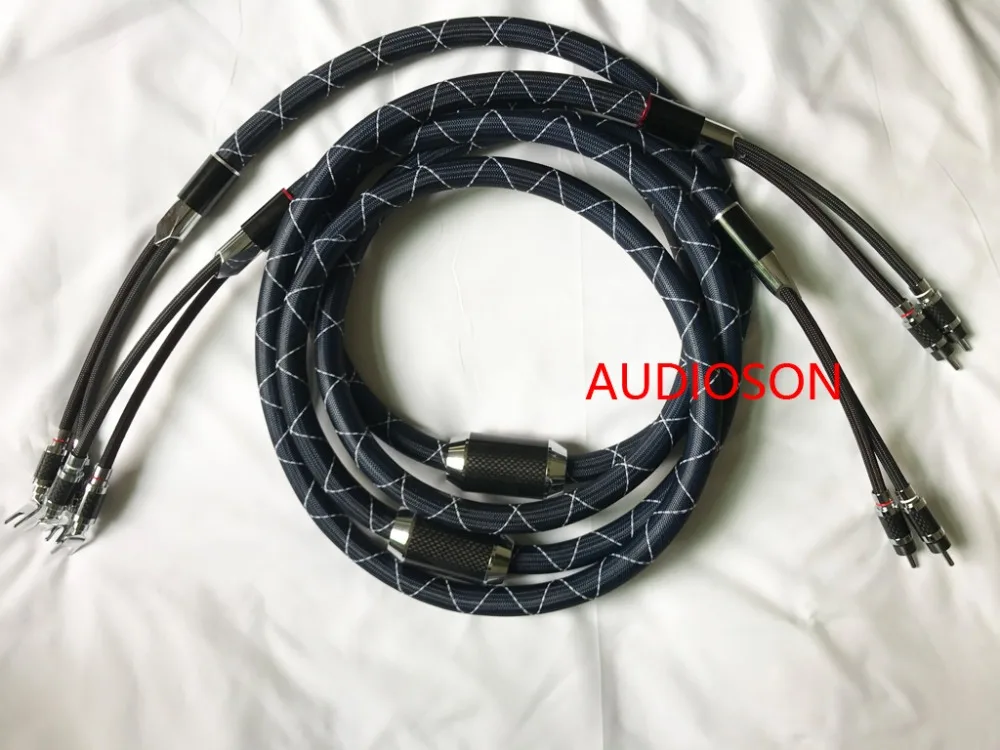 Аудиокабель Hi Fi кабель динамика NanoFlux из углеродного волокна|speaker cable|speaker audio cableaudio