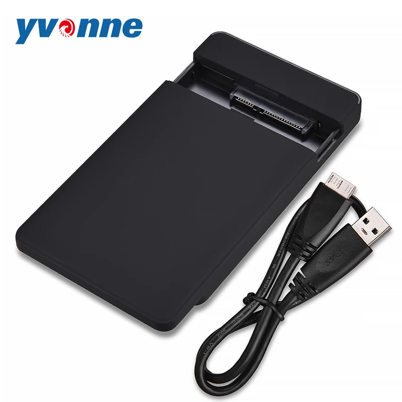 Yvonne HDD корпус 2,5 SATA для USB 3,0 адаптер Портативный Футляр для внешнего жесткого диска для SSD диск коробка-чехол на HDD с USB кабелем