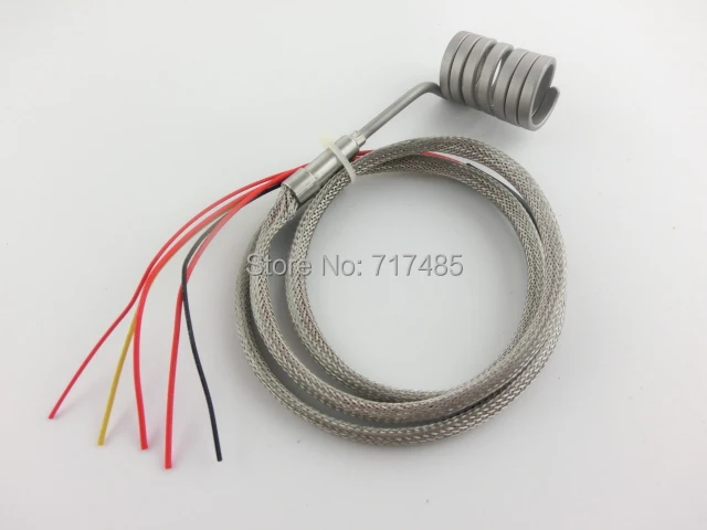 

Spring Heater Coil Heater Band Heater 4.2*2.2mm Section Size 220V 18*35mm(ID*H) with K Type Thermocouple