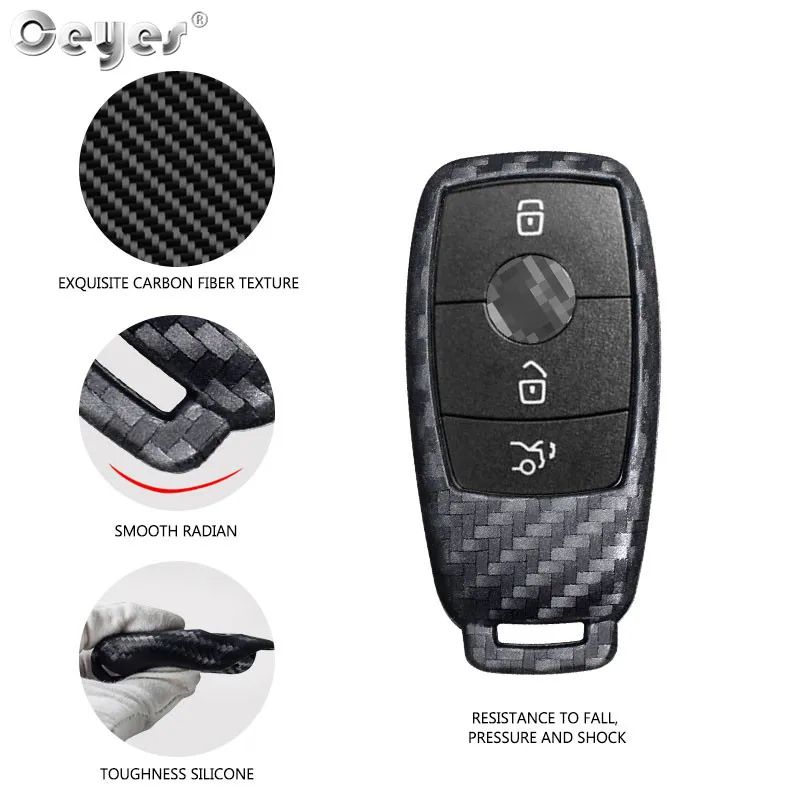Carbon fiber key cover for MERCEDES-BENZ (2)