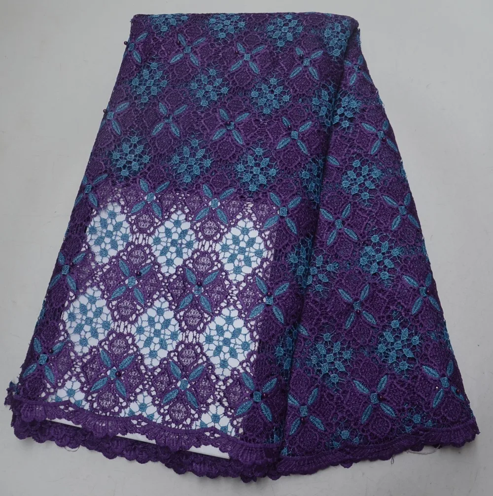 

Hot Sale 2019 High Quality African Cord Lace Fabric Beautiful Water Soluble Guipure Lace Fabric
