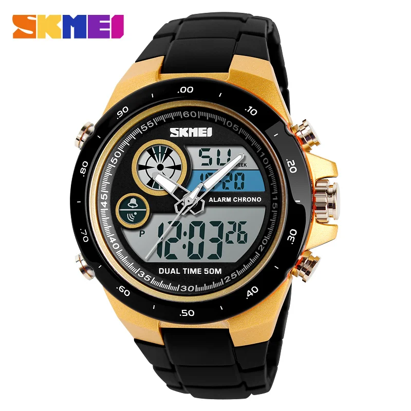 

Fashion SKMEI Zegarki Men Clock Outdoor Sports Watch Man Digital Wristwatch Dual Display Waterproof Montre Hommes Relojes Hombre