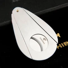2 шт. COHIBA двойные лезвия острый сигарный нож из нержавеющей стали карманные гаджеты сигаретный нож кубинские принадлежности для курения c3301