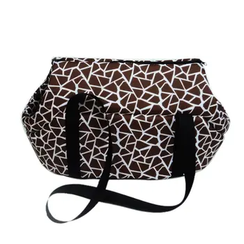 

Durable Foldable and washable Pet Travel Carrier Tote Bag Purse Bag Soft padded small pet shoulder carrier bag tote. Coffee