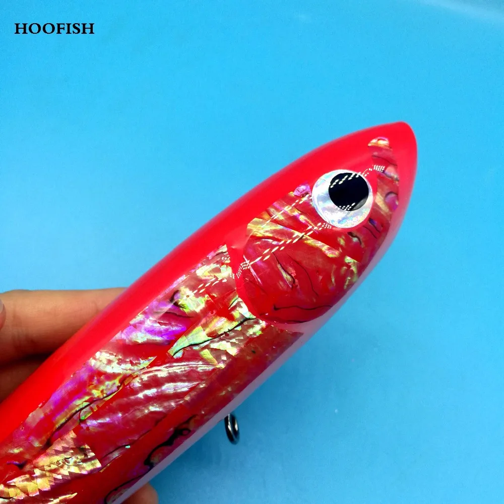 HOOFISH 1 шт. 120 г/22 см верхняя вода деревянная приманка GT поверхность приманки-блесны глубоководная приманка ручной работы