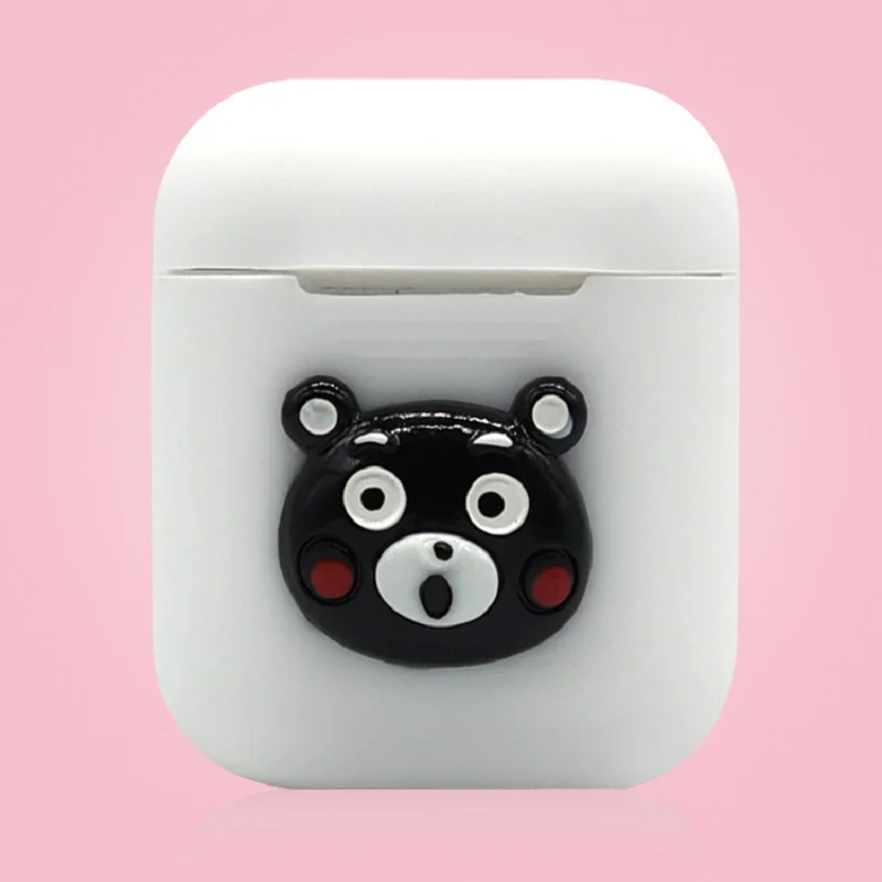 Мультфильм airpods силиконовый чехол с брелком для Apple Обложка защитный