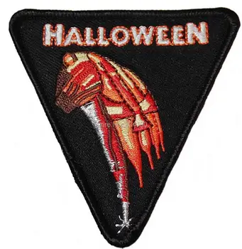 

3" Halloween Movie Bloody Knife patch Embroidered Movie TV Series applique iron on badge New Film