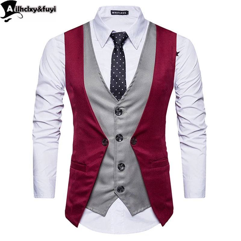 

mens suits Vest new male Top boys popular selling fashion business casual wear men Waistcoat clothing Hot sale