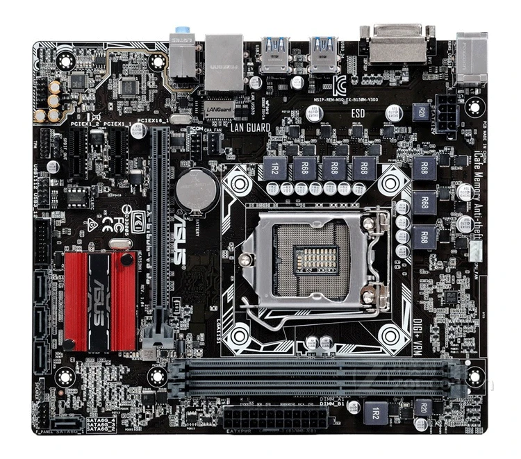 ASUS EX-B150M-V5 D3 1151-pin DDR3 поддержка I5 6500 7700K 7500 б/у 90% новый | Компьютеры и офис