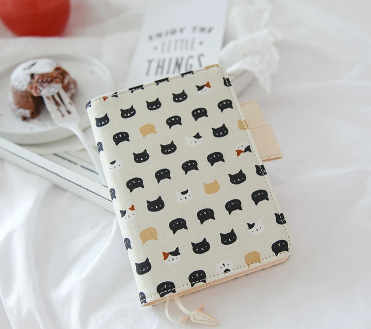 

Cat Face Cute Hobonichi Fashion Journal Cover A6 Free Shipping