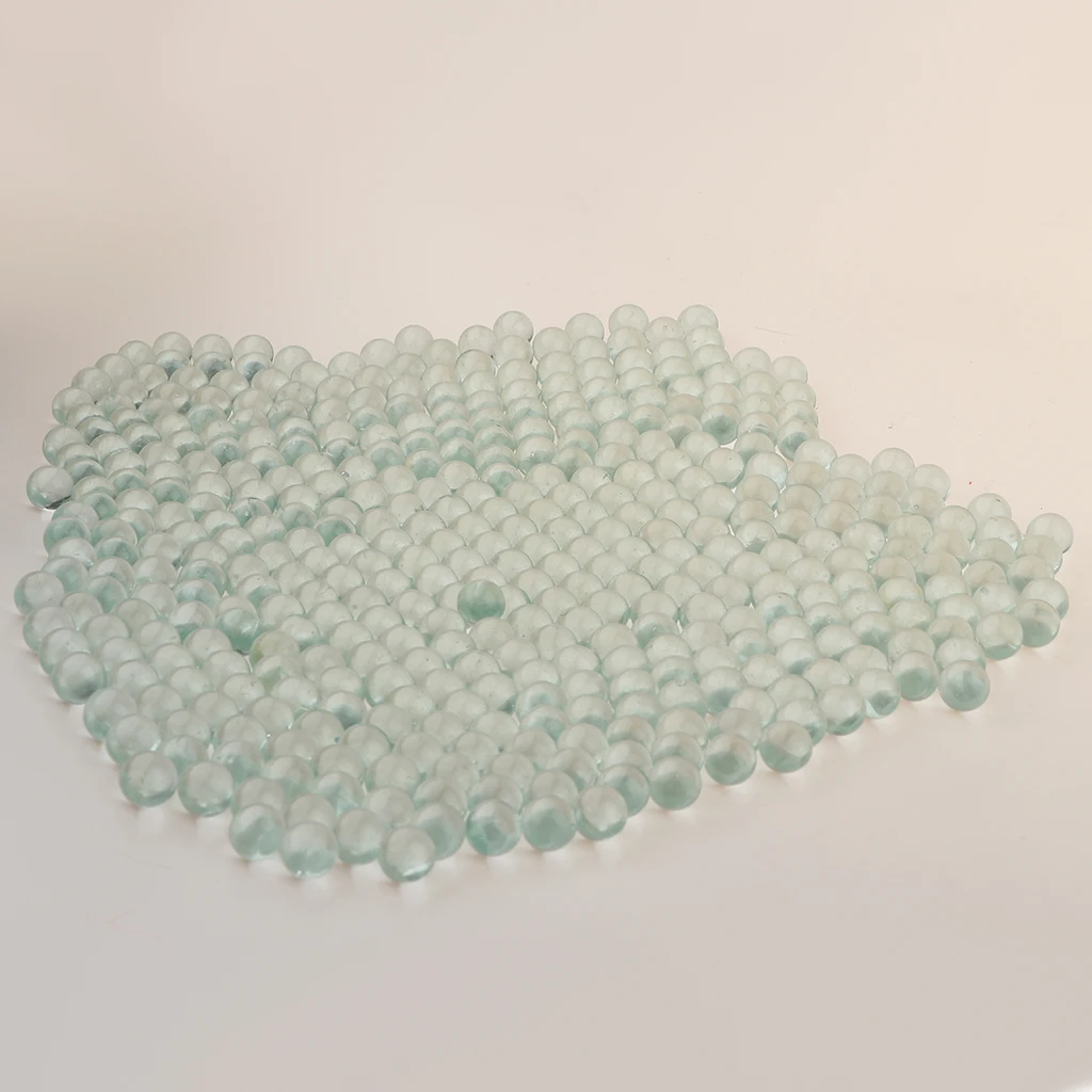 350pcs (10mm) Replacement Solid Glass Marbles for Chinese Checker, Aggravation, Wahoo Board Game (Clear)