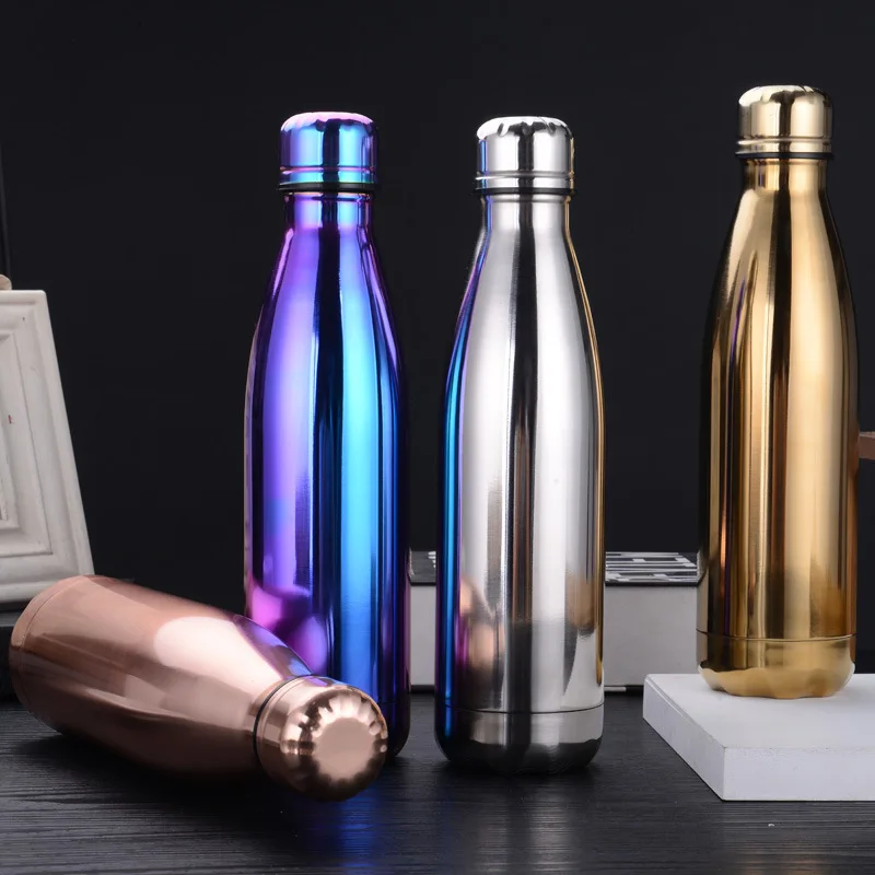 New Stainless Steel Water Bottle Double Wall Vacuum Insulated For Sports Fitness