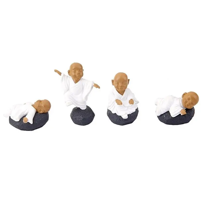 WINOMO 12 шт. миниатюрный Сказочный Сад украшения ПВХ медитации монахи