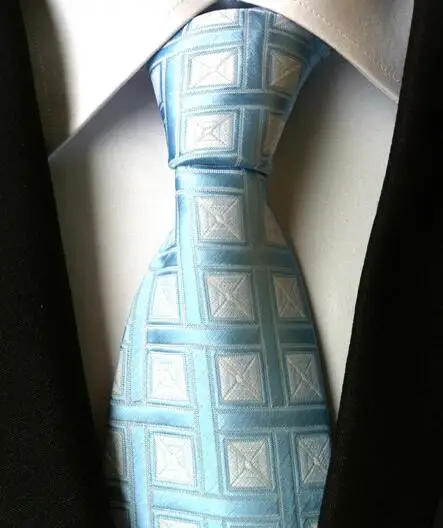 Новые Классические шелковые мужские галстуки на шею Галстуки 8 см клетчатые полосатые галстуки для мужчин деловые роскошные свадебные галстуки Gravatas - Цвет: LUC 05