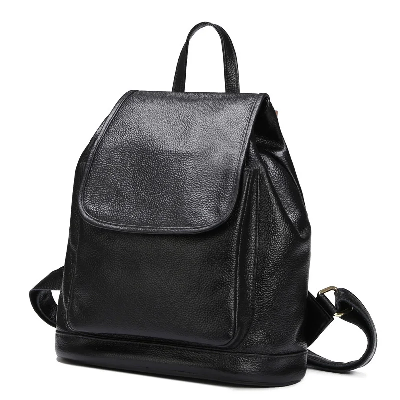 2016 New Designer Real Leather Women s Backpack Girls cowhide School pack Shoulder Bag Genuine Leather