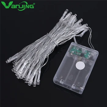 

5m 50Leds LED String Light Fairy Lights 3XAA Battery Operated Portable Light Christmas New Year Wedding Decoration Lights