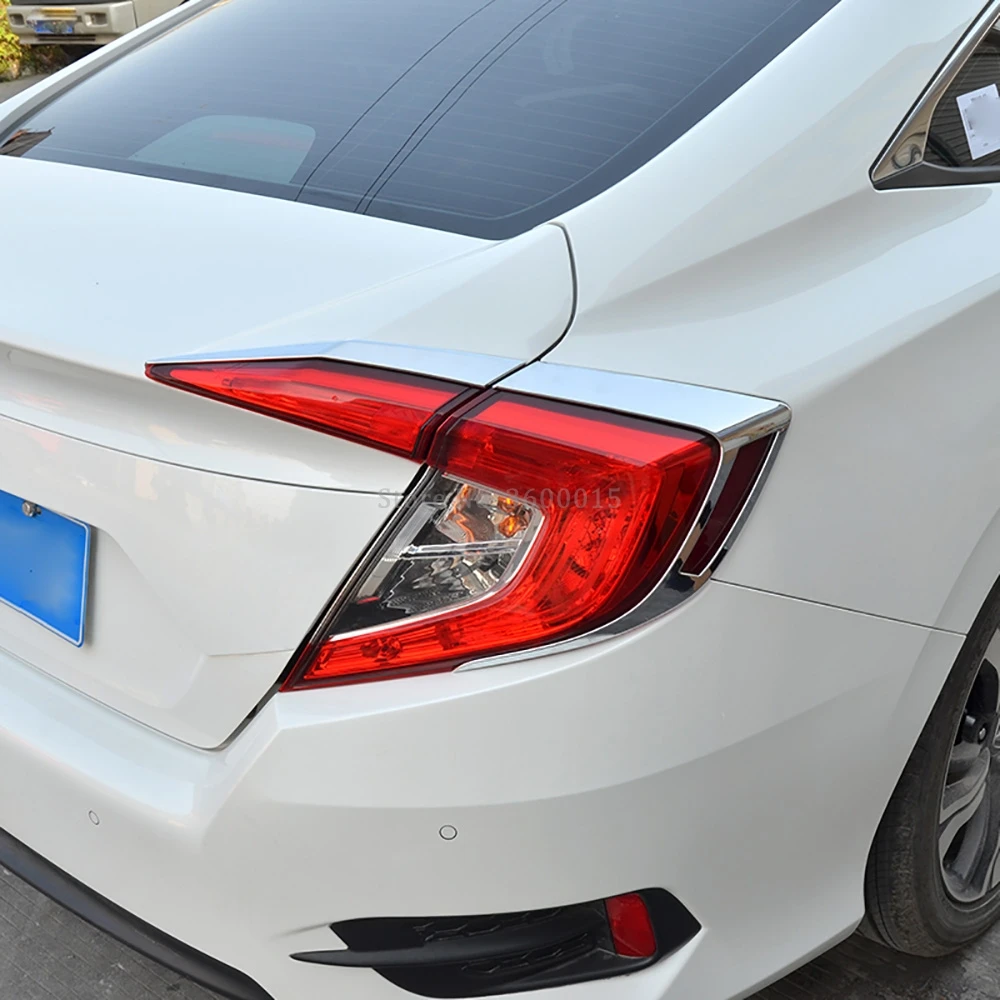 Для Honda Civic Sedan 2016 2017 2018 задний фонарь из углеродного волокна накладка на заднее
