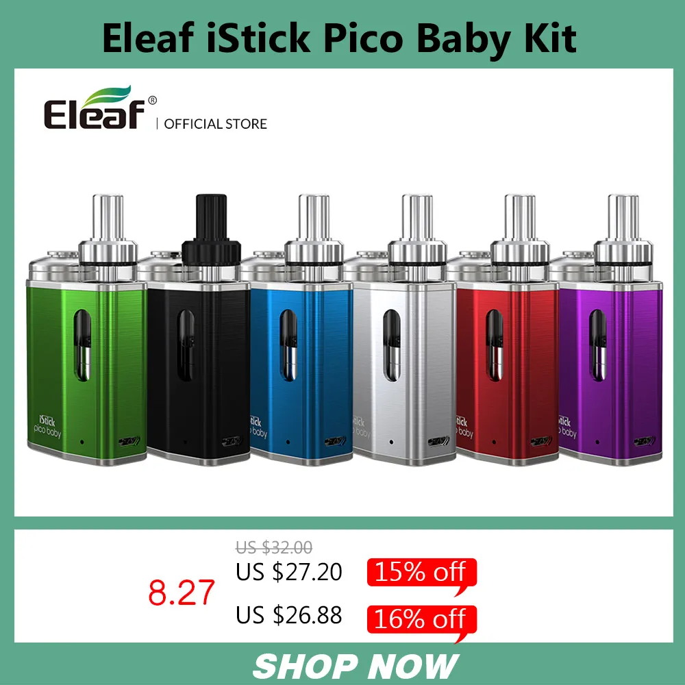 Оригинальный комплект Eleaf iStick Pico для малышей со встроенным аккумулятором 1050 мАч