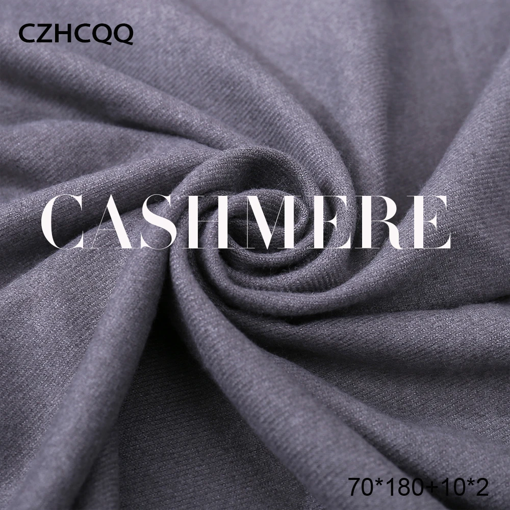 Wholesale Price 6vkJK 2019 New Double Sided Winter Women Cashmere Solid Scarf Pashmina Shawls And Wraps Female Foulard Hijab Wool Stoles Head Scarves