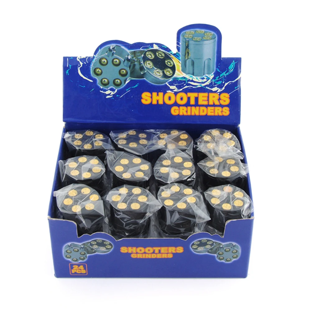 Buy 24 pcs/box Small Zinc Alloy Herb Grinder 3 Layers