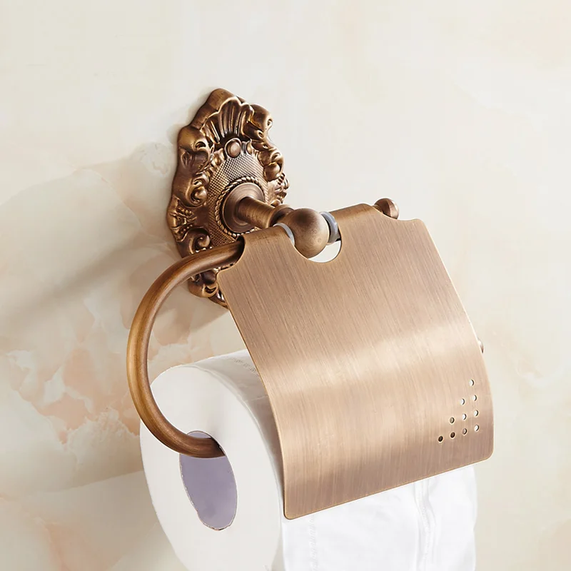 European Copper antique toilet paper holder, Bedoom roll paper rack